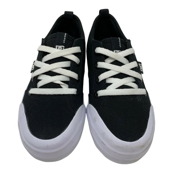 DC Youth's Evan TX Black Lace Up Skate Shoes Boy - Picture 4 of 7